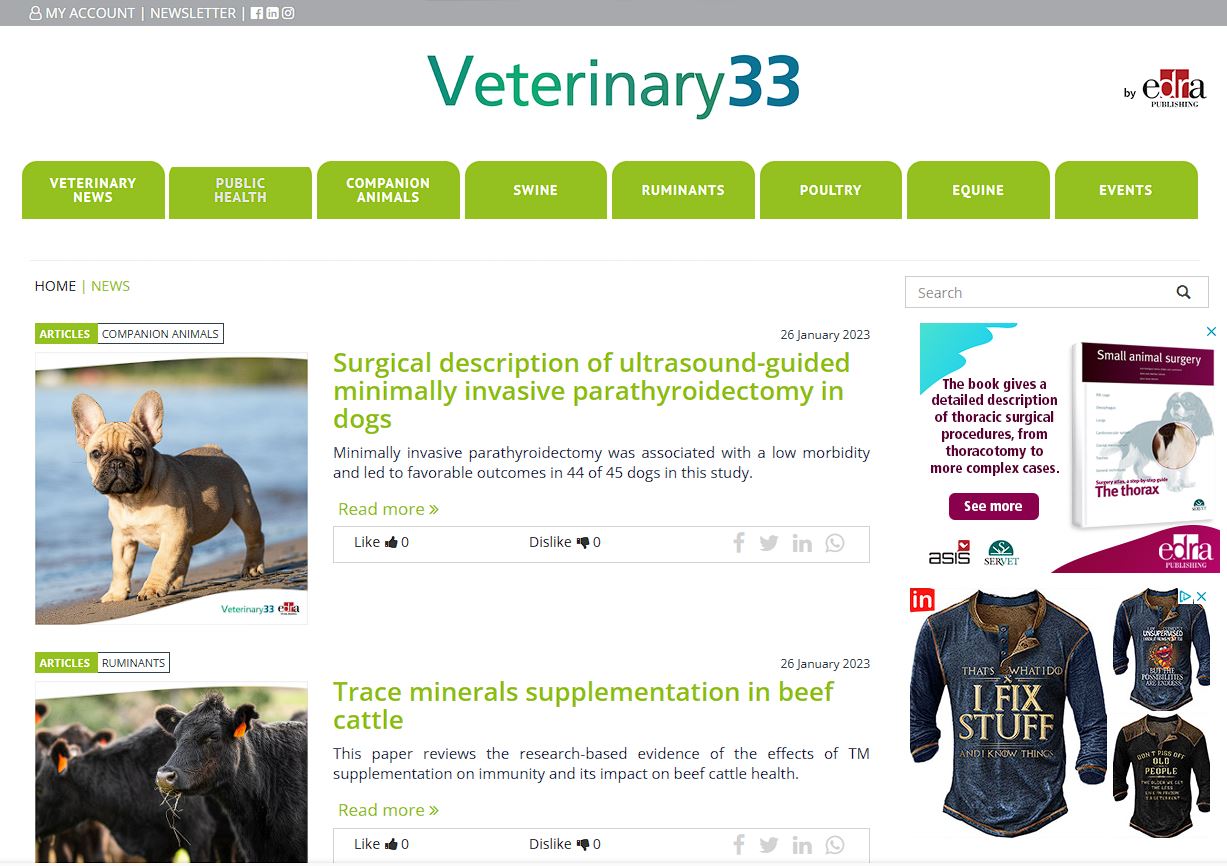 Veterinary33 website